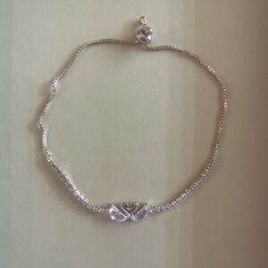 Double Swan Adjustable Bracelet